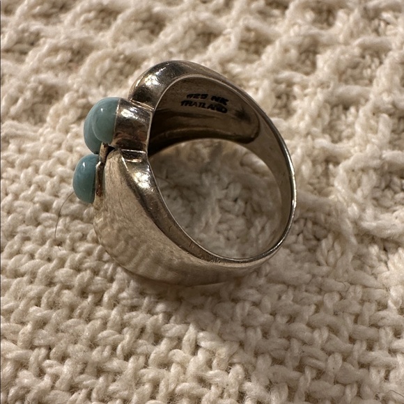 Sterling Silver Larimar Ring - Picture 6 of 8